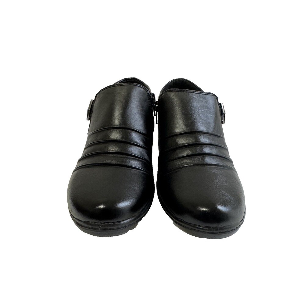 Easy Street Comfort Wave Ankle Booties Women 7.5 Black Casual. - Picture 2 of 10